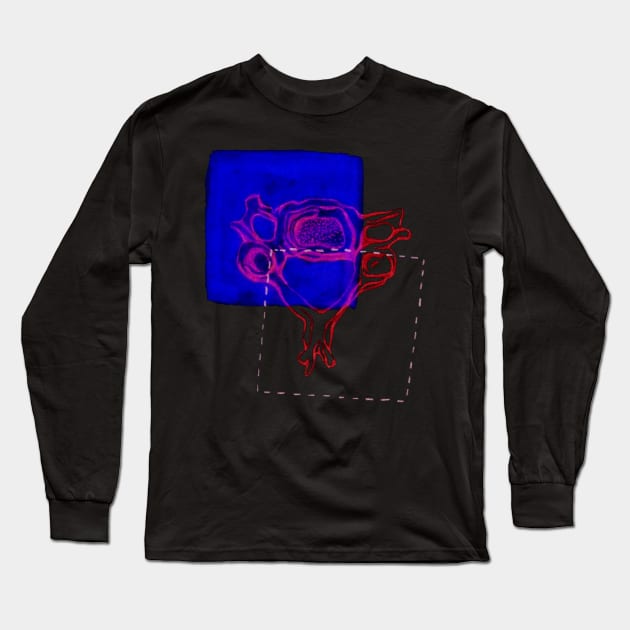 4th Cervical Vertebra Long Sleeve T-Shirt by RaLiz